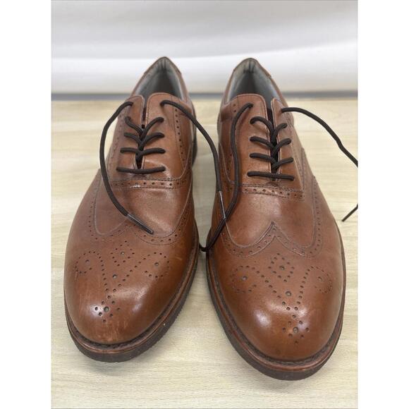 Chaussures Habillées Homme Rockport Dressports - Taille 10.5 Large (W), Cuir Bordeaux, Occasion